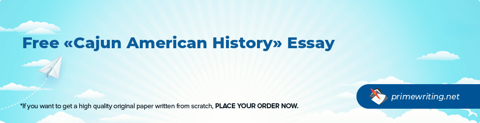 Cajun American History