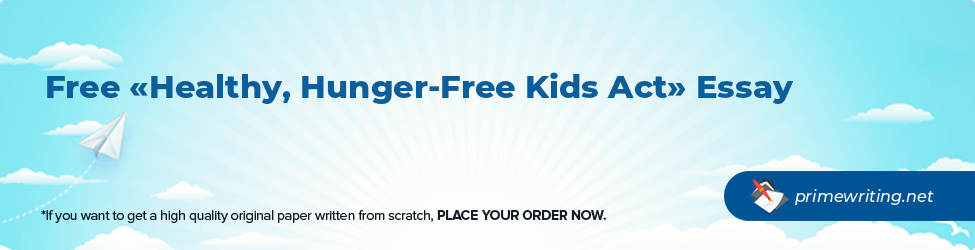 Healthy, Hunger-Free Kids Act