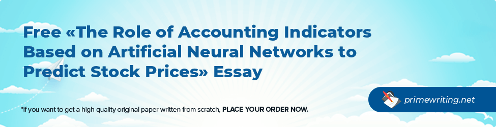 The Role of Accounting Indicators Based on Artificial Neural Networks to Predict Stock Prices